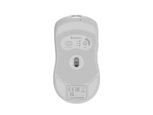 Genesis Zircon 500 Ratón Gaming Inalámbrico Blanco