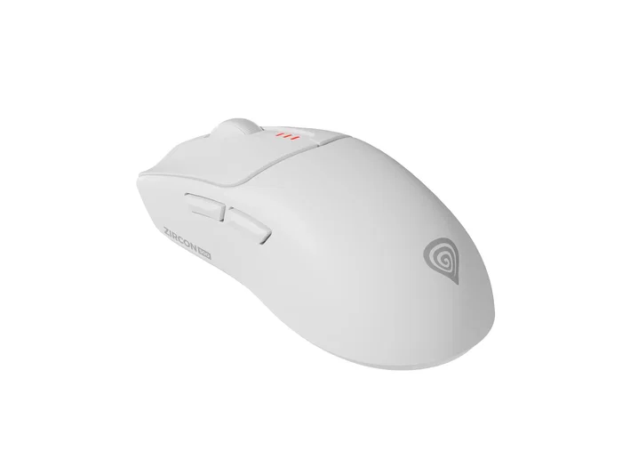 Genesis Zircon 500 - Ratón Gaming Inalámbrico 2.4GHz/Bluetooth 5.0/USB-C, Sensor Óptico Pixart PMW3325 10000 DPI, 6 Botones Mecánicos Kailh, 79g, Blanco, Para Mano Derecha
