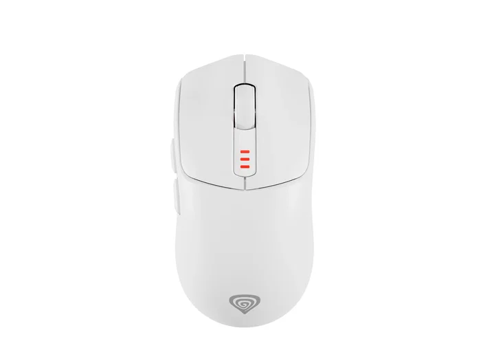 Genesis Zircon 500 - Ratón Gaming Inalámbrico 2.4GHz/Bluetooth 5.0/USB-C, Sensor Óptico Pixart PMW3325 10000 DPI, 6 Botones Mecánicos Kailh, 79g, Blanco, Para Mano Derecha