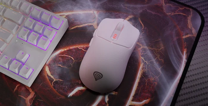 Genesis Zircon 500 - Ratón Gaming Inalámbrico 2.4GHz/Bluetooth 5.0/USB-C, Sensor Óptico Pixart PMW3325 10000 DPI, 6 Botones Mecánicos Kailh, 79g, Blanco, Para Mano Derecha