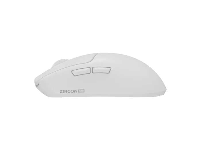 Genesis Zircon 500 - Ratón Gaming Inalámbrico 2.4GHz/Bluetooth 5.0/USB-C, Sensor Óptico Pixart PMW3325 10000 DPI, 6 Botones Mecánicos Kailh, 79g, Blanco, Para Mano Derecha