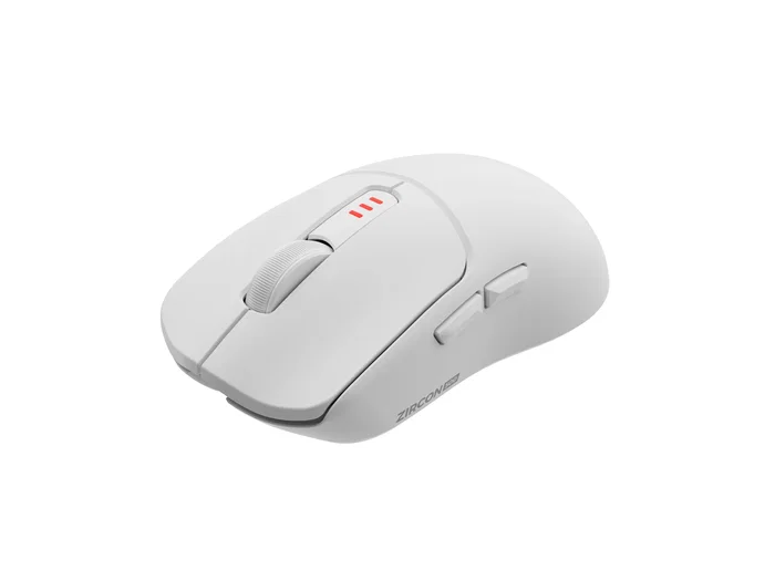 Genesis Zircon 500 - Ratón Gaming Inalámbrico 2.4GHz/Bluetooth 5.0/USB-C, Sensor Óptico Pixart PMW3325 10000 DPI, 6 Botones Mecánicos Kailh, 79g, Blanco, Para Mano Derecha