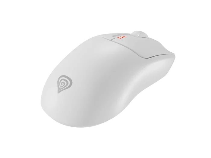 Genesis Zircon 500 - Ratón Gaming Inalámbrico 2.4GHz/Bluetooth 5.0/USB-C, Sensor Óptico Pixart PMW3325 10000 DPI, 6 Botones Mecánicos Kailh, 79g, Blanco, Para Mano Derecha