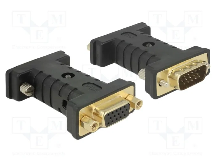 DeLOCK 63326 Adaptador VGA con Emulador EDID Macho a Hembra con USB