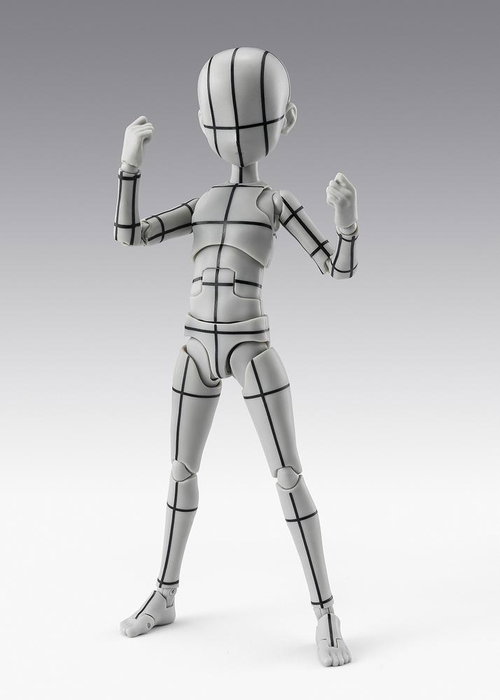 TAMASHII NATIONS S.H.Figuarts Body-Kun Ken Sugimori Edition Wireframe Gray Color Body Series Figura Articulada 13cm TAMASHII NATIONS S.H.Figuarts Body-Kun Ken Sugimori Edition Wireframe Gray Color Body Series Figura Articulada 13cm