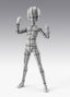 TAMASHII NATIONS S.H.Figuarts Body-Kun Ken Sugimori Edition Wireframe Gray Color Body Series Figura Articulada 13cm
