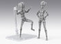 TAMASHII NATIONS S.H.Figuarts Body-Kun Ken Sugimori Edition Wireframe Gray Color Body Series Figura Articulada 13cm