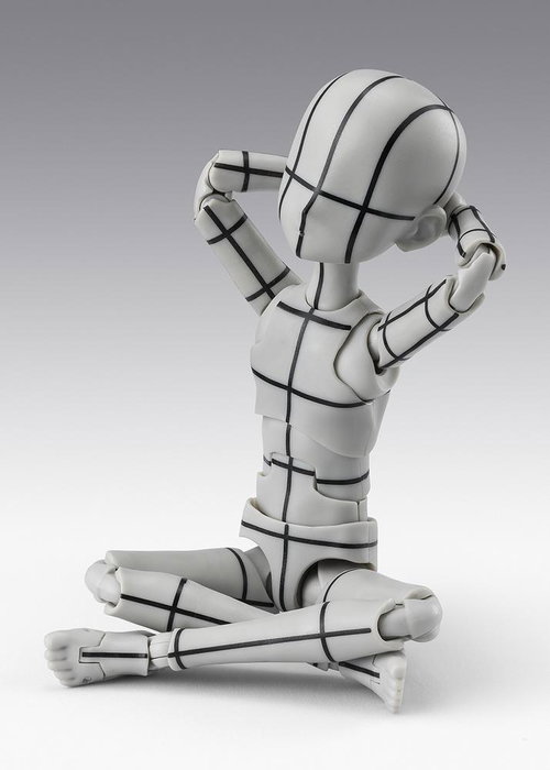 TAMASHII NATIONS S.H.Figuarts Body-Kun Ken Sugimori Edition Wireframe Gray Color Body Series Figura Articulada 13cm TAMASHII NATIONS S.H.Figuarts Body-Kun Ken Sugimori Edition Wireframe Gray Color Body Series Figura Articulada 13cm