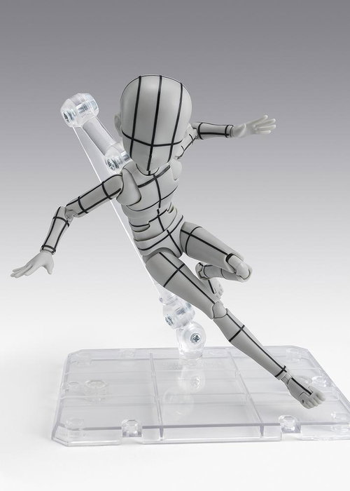 TAMASHII NATIONS S.H.Figuarts Body-Kun Ken Sugimori Edition Wireframe Gray Color Body Series Figura Articulada 13cm TAMASHII NATIONS S.H.Figuarts Body-Kun Ken Sugimori Edition Wireframe Gray Color Body Series Figura Articulada 13cm
