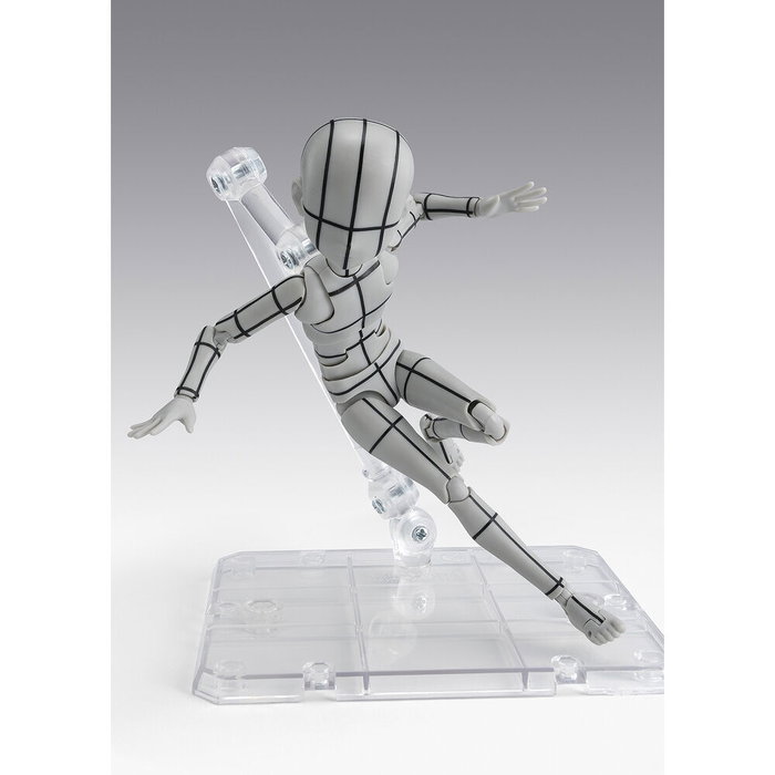 TAMASHII NATIONS S.H.Figuarts Body-Kun Ken Sugimori Edition Wireframe Gray Color Body Series Figura Articulada 13cm TAMASHII NATIONS S.H.Figuarts Body-Kun Ken Sugimori Edition Wireframe Gray Color Body Series Figura Articulada 13cm