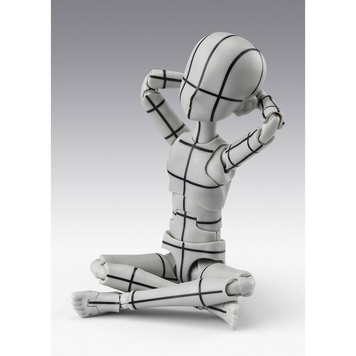 TAMASHII NATIONS S.H.Figuarts Body-Kun Ken Sugimori Edition Wireframe Gray Color Body Series Figura Articulada 13cm TAMASHII NATIONS S.H.Figuarts Body-Kun Ken Sugimori Edition Wireframe Gray Color Body Series Figura Articulada 13cm