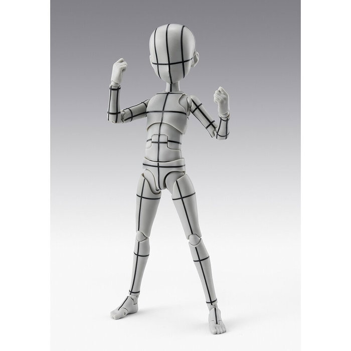 TAMASHII NATIONS S.H.Figuarts Body-Kun Ken Sugimori Edition Wireframe Gray Color Body Series Figura Articulada 13cm TAMASHII NATIONS S.H.Figuarts Body-Kun Ken Sugimori Edition Wireframe Gray Color Body Series Figura Articulada 13cm