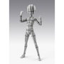 TAMASHII NATIONS S.H.Figuarts Body-Kun Ken Sugimori Edition Wireframe Gray Color Body Series Figura Articulada 13cm