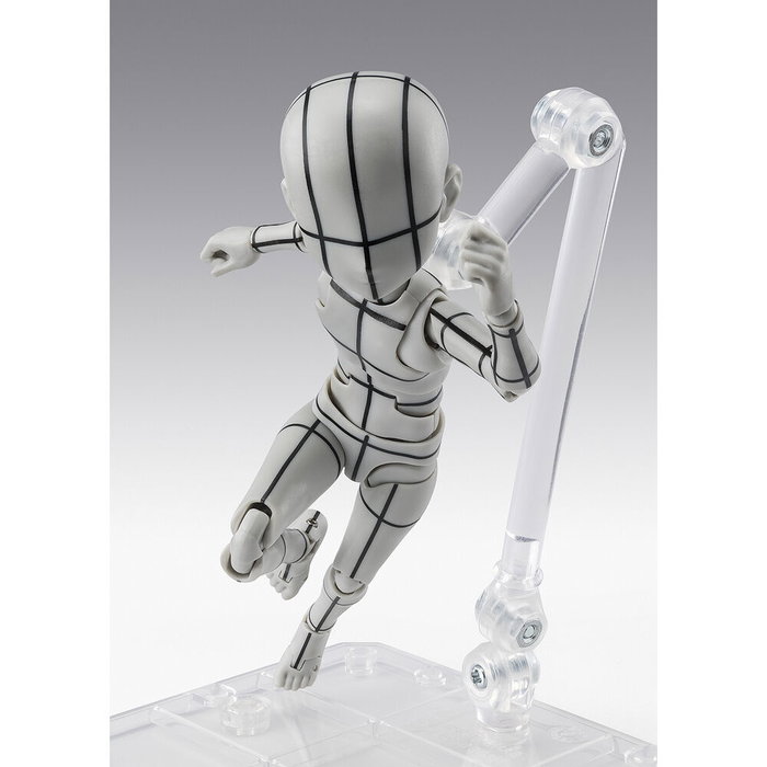 TAMASHII NATIONS S.H.Figuarts Body-Kun Ken Sugimori Edition Wireframe Gray Color Body Series Figura Articulada 13cm TAMASHII NATIONS S.H.Figuarts Body-Kun Ken Sugimori Edition Wireframe Gray Color Body Series Figura Articulada 13cm