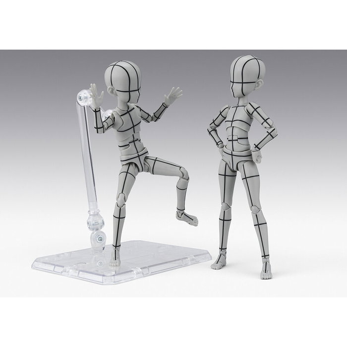 TAMASHII NATIONS S.H.Figuarts Body-Kun Ken Sugimori Edition Wireframe Gray Color Body Series Figura Articulada 13cm TAMASHII NATIONS S.H.Figuarts Body-Kun Ken Sugimori Edition Wireframe Gray Color Body Series Figura Articulada 13cm