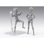 TAMASHII NATIONS S.H.Figuarts Body-Kun Ken Sugimori Edition Wireframe Gray Color Body Series Figura Articulada 13cm