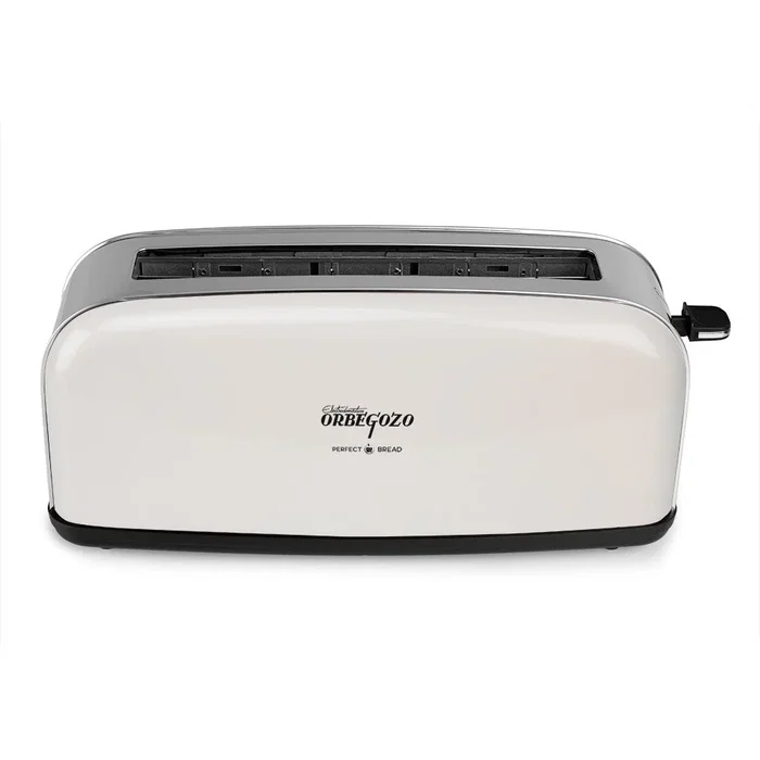 Orbegozo Tostador Vintage TOV 6210 para 2 Rebanadas, Ranura Extra Ancha 35mm, 6 Niveles de Tostado, Función Descongelar y Recalentar con Bandeja Recogemigas, 850W, Color Beige