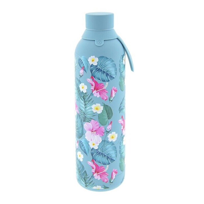 LOVELY STORY Botella Térmica Esmeralda Floral Exótico 710ml Libre de BPA Acero Inoxidable Doble Capa LOVELY STORY Botella Térmica Esmeralda Floral Exótico 710ml Libre de BPA Acero Inoxidable Doble Capa