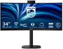 Philips 34B2U3600CH/00 Monitor Curvo 34 pulgadas Wide Quad HD USB-C KVM SmartKVM Negro