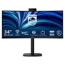 Philips 34B2U3600CH Monitor 34" Wide Quad HD 120Hz VA Curvo 1500R Negro con USB-C 90W y KVM