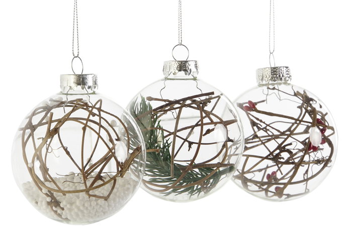 DKD Home Decor Decoracion Colgante Navidad Alpina Transparente Marron 8 x 9 x 8 cm (12 Unidades) DKD Home Decor Decoracion Colgante Navidad Alpina Transparente Marron 8 x 9 x 8 cm (12 Unidades)