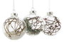 DKD Home Decor Decoracion Colgante Navidad Alpina Transparente Marron 8 x 9 x 8 cm (12 Unidades)