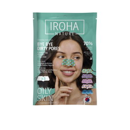 Iroha Bye Bye Dirty Pores Tiras para Nariz (5 unidades)