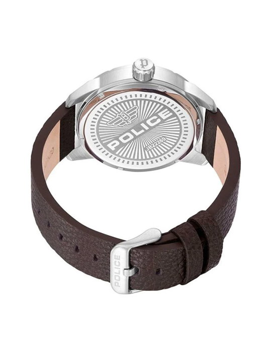 Police Reloj PEWJB2226902 con Correa de Cuero Marrón y Esfera Verde