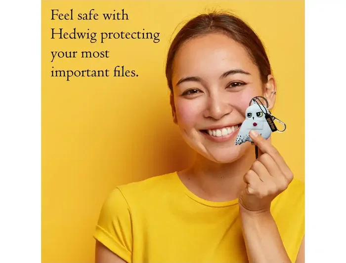 Wondee Llavero USB Hedwig 32GB Harry Potter Pendrive con Adaptador USB C