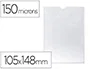 Q-connect Funda Portadocumentos Transparente DIN A6 150 micras 105x148 mm