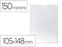 Q-connect Funda Portadocumentos Transparente DIN A6 150 micras 105x148 mm
