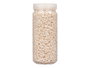 Giftdecor Bote Piedra Metalizada 700 g, Piedras 2-5 mm, Color Crema, Dimensiones 6.5 cm x 15.5 cm x 6.5 cm (Set de 12)
