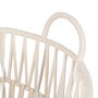 S/3 Cestos Blanco Algodón Decoración 38 X 38 X 32 cm