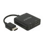 DeLOCK Extractor de Audio HDMI 4K 60 Hz, 63276, Hasta 3840x2160 Pixeles 2160p, Negro, HDMI Macho a Hembra, 6 Gbit/s