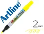 Artline Rotulador para Cristal Glass Marker Amarillo Fluor, Borrable en Seco o Húmedo, Punta Redonda 2mm