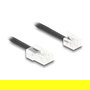 DeLOCK Cable Telefónico Espiral RJ11 a RJ45, 2 m, Negro, Macho a Macho, Ref. 88479