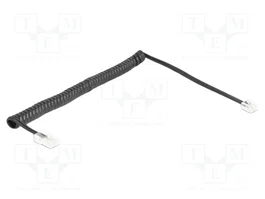 DeLOCK 88479 Cable telefónico en espiral RJ11 a RJ45, 2 m, Negro