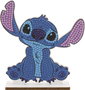 Crayola Kit Creativo Crystal Art Buddy, Diamantes Brillantes XL con Diseño de Stich, 22x16 cm