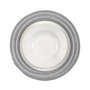 Versa Salvamantel Redondo Gris Y Blanco 38 cm (6 Unidades)