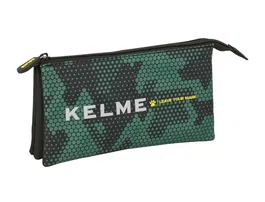 Safta Estuche escolar portatodo triple Kelme camo
