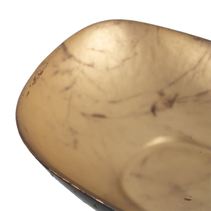 Bowl Marrón-Negro Cristal Decoración 10 X 15,50 X 4 cm (Set de 2)