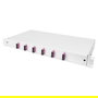 Digitus LWL Spleißbox 1HE bestückt 6x SC DX OM4 Grau Caja de empalme de fibra óptica 1U Acero Gris