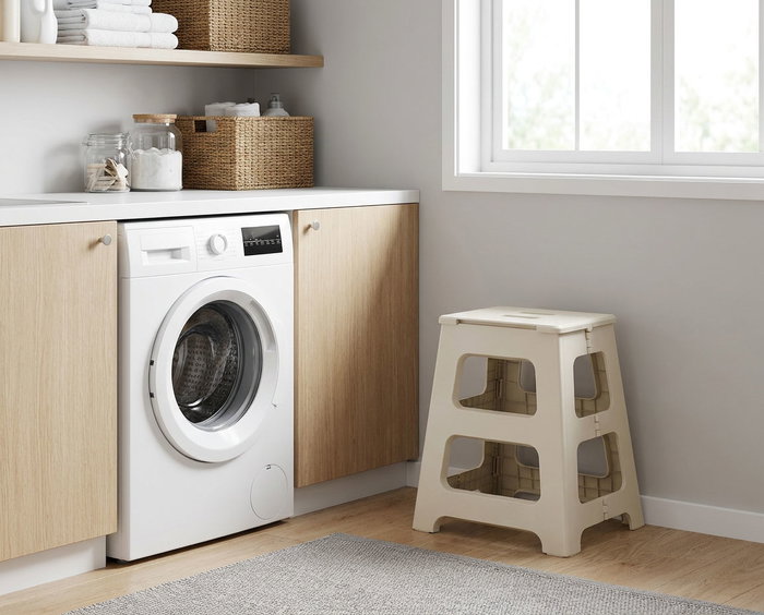 Confortime Taburete Plegable White 39.5x33x45.5 cm