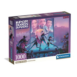 Clementoni Puzzle CB 1000 Piezas Kpop Demon Hunters - Tamaño montado 98x33 cm