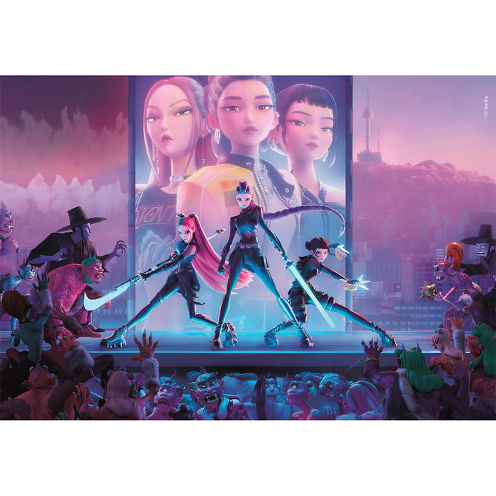 Clementoni Puzzle CB 1000 Piezas Kpop Demon Hunters - Tamaño montado 98x33 cm