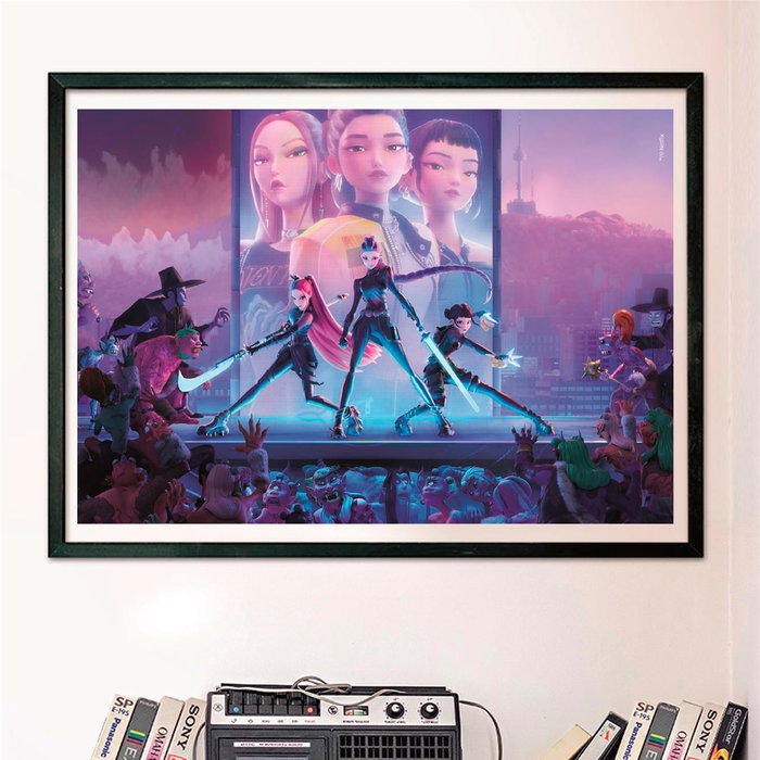 Clementoni Puzzle CB 1000 Piezas Kpop Demon Hunters - Tamaño montado 98x33 cm