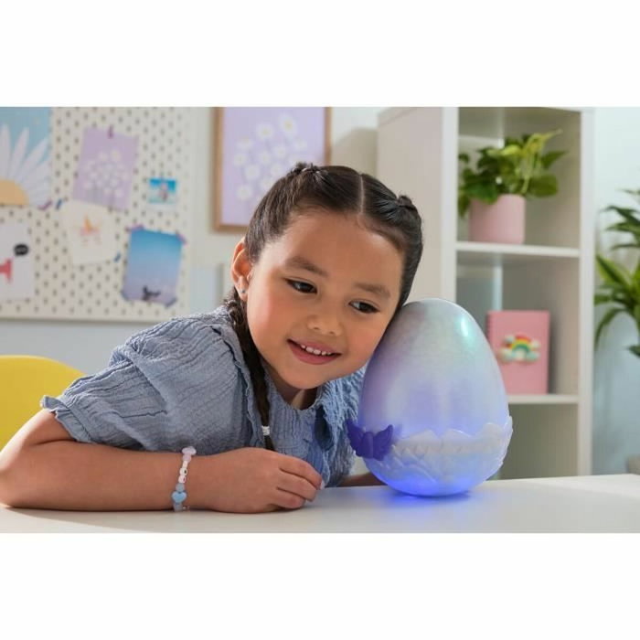 Spin Master Hatchimals Alive Mystery Hatch Draggle Peluche Interactivo con Neblina y Luces en Modelo Aleatorio de Color Rosa y Blanco