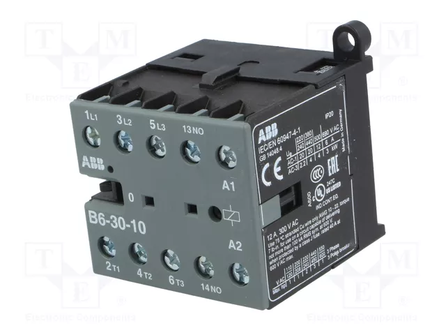 ABB Contactor B6 3-polar NO x3 220-240VAC ABB Contactor B6 3-polar NO x3 220-240VAC