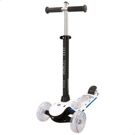 EEZI Patinete de 3 ruedas blanco con luces personalizables