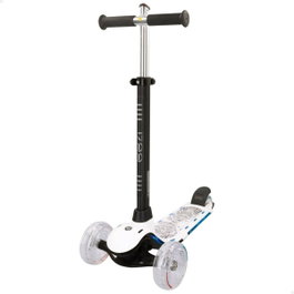 EEZI Patinete de 3 ruedas blanco con luces personalizables